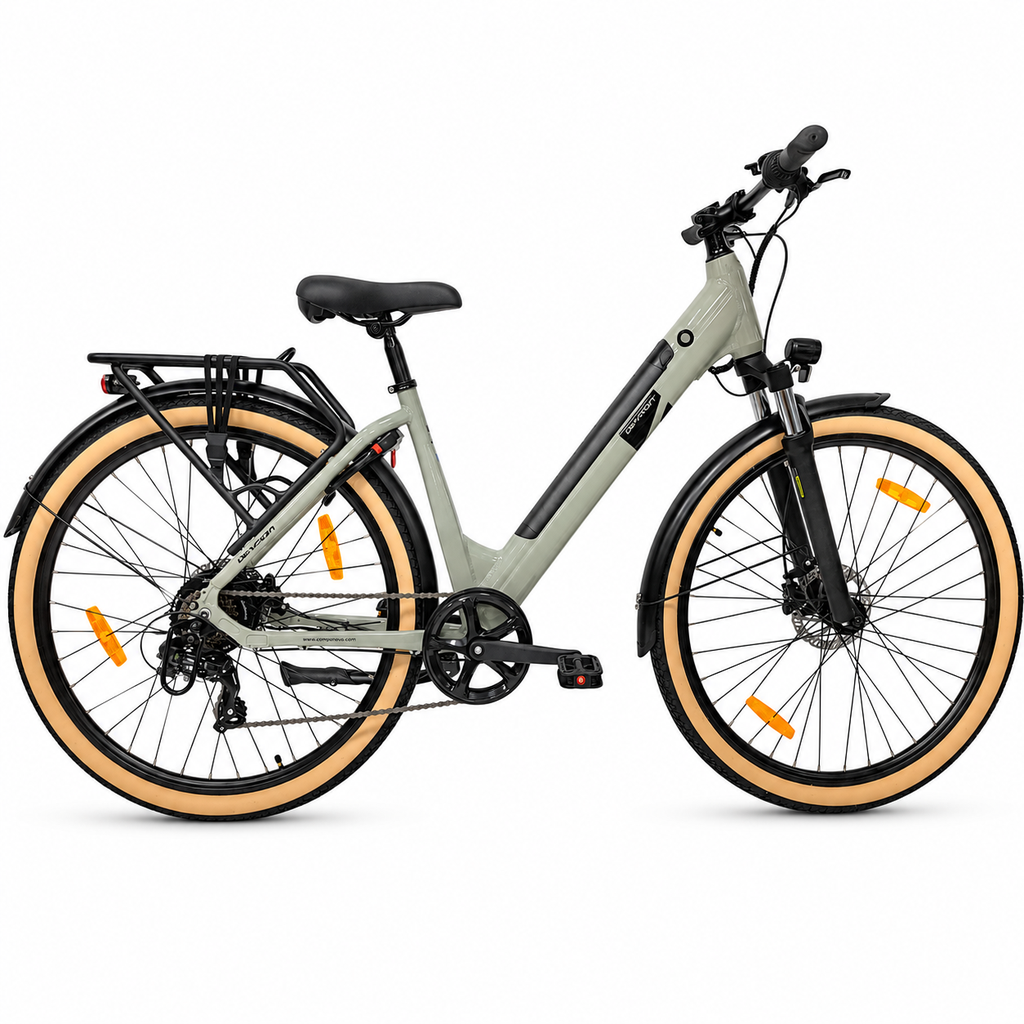 [2AM28200AIA0BP] Electric City Bike Devron 28200 - 28 inches, M, Light Gray