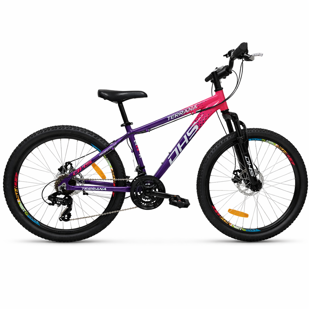 [2AM24023BEB6BP] Bicicleta Copii Dhs Terrana 2423B, model 2026 - 24 Inch, Roz-Violet