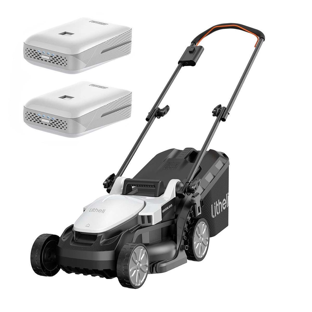 [U20LM00-0U220] Masina de tuns gazonul Litheli U20LM00 Brushless, 2x20V, 2 acumulatori 2Ah inclusi, latime taiere 330 mm