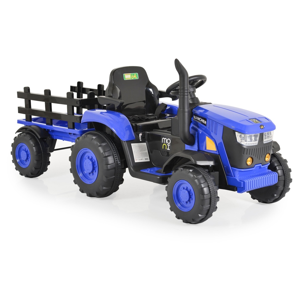Tractor electric copii Moni - Rancher, Albastru