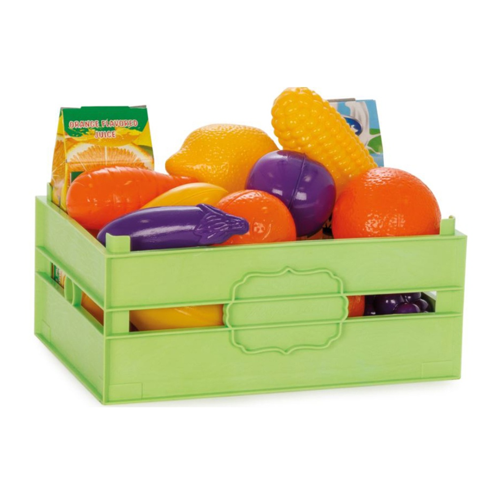 [8693461016790] Set fructe si legume de jucarie in ladita pentru copii 06037 Polesie