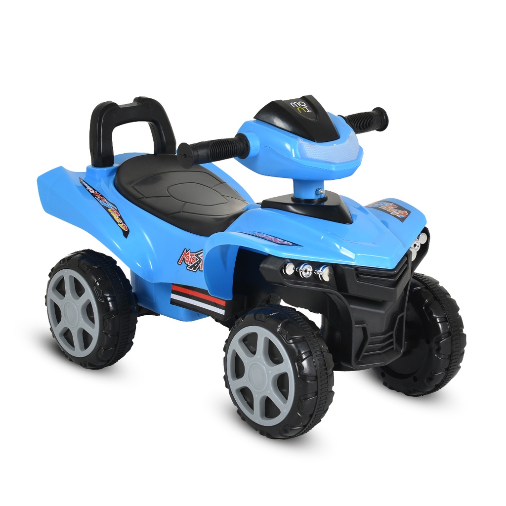[3800146231958] ATV fara pedale pentru copii Moni No Fear 999, Albastru, cu volan si roti late