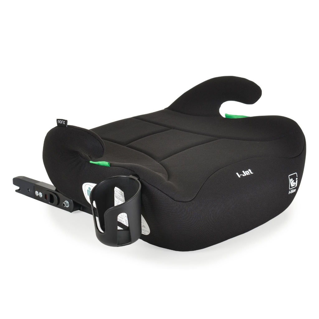 Inaltator auto copii Cangaroo I-Jet 125-150 cm, 6-12 ani, siguranta si confort in masina, Negru