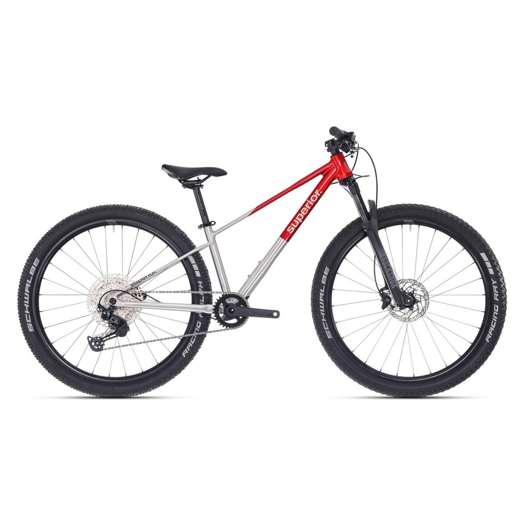 [SUP-801.2026.27000] Bicicleta Superior TEAM 27.7 27.5 Gloss Brushed Alu/Red 13 - (XS)