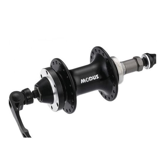 [EUR-1050039] Butuc spate MD JA151R, aluminiu, 32H, 135 mm, 7 viteze, disc, QR, negru