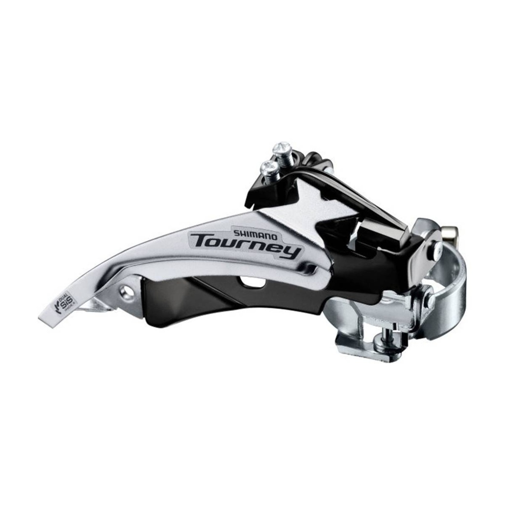 [SHI-78047] Schimbator fata 3 foi Shimano Tourney TX FD TY510, Top Swing, Dual Pull, prindere colier 31,8 mm